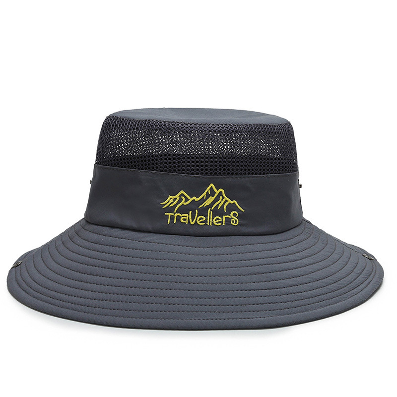 Hat Men's Summer Sun Hat Outdoor Breathable Sun Hat Men's Cycling Cap Bucket Hat Mountaineering Fishing Sun Hat