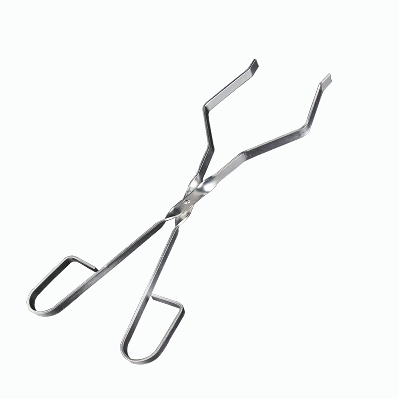 烧杯夹 扁嘴烧杯夹 耐高温铁夹 铁夹子 初高中化学实验室器材