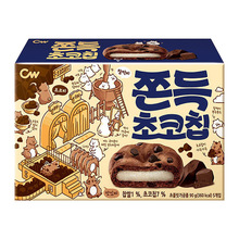现货韩国进口 青佑巧克力/咖啡味打糕派90g 麻薯软糯夹心曲奇网红