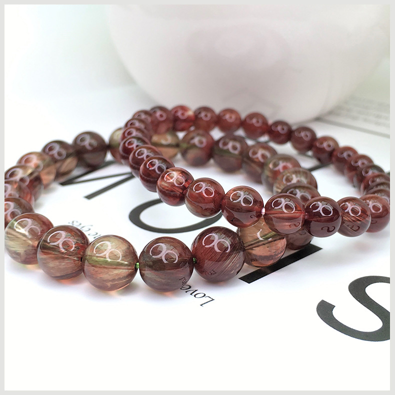 批发天然时尚男女安德森长石手链andesine安德森长石手串跨境货源