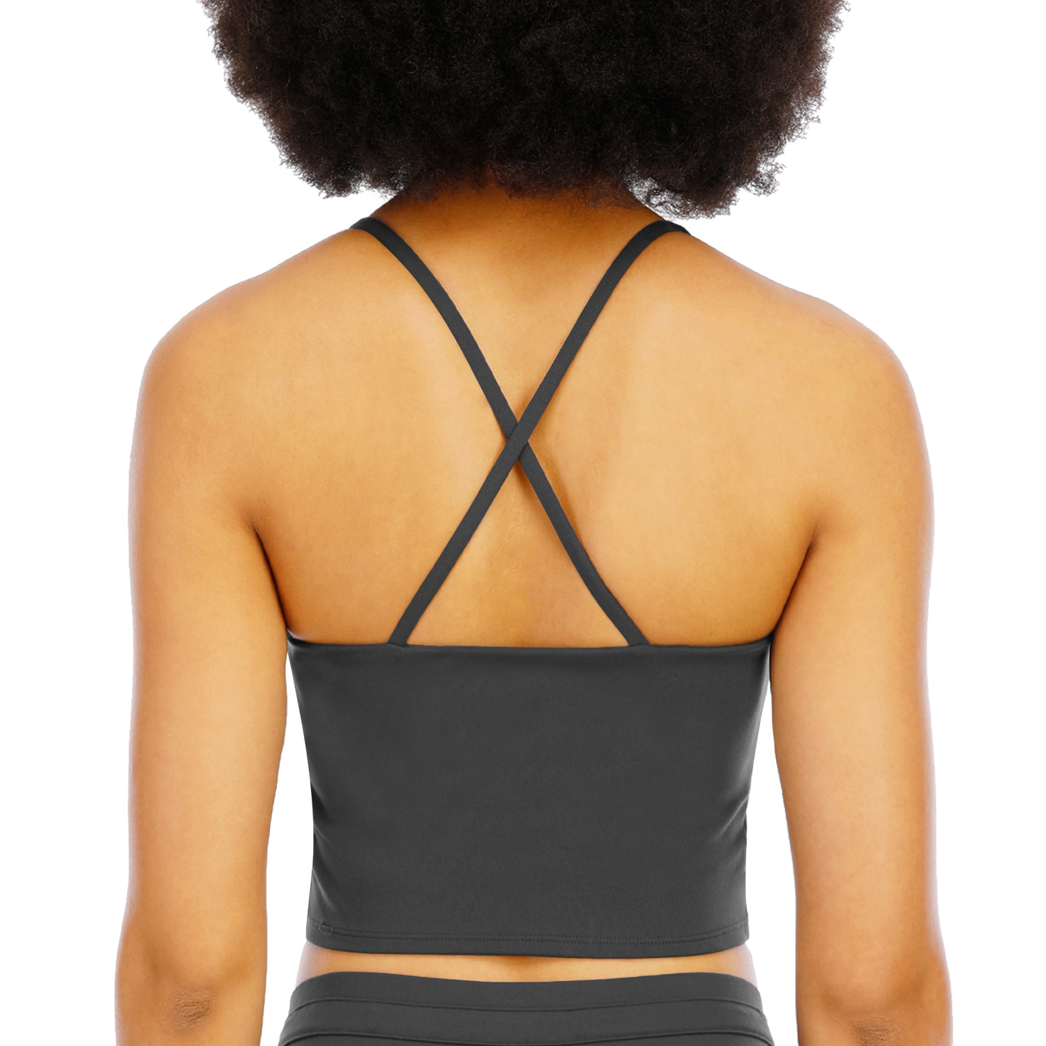 亚马逊欧美健身跑步运动背心文胸瑜伽美背套装吊带双肩内衣女背心-阿