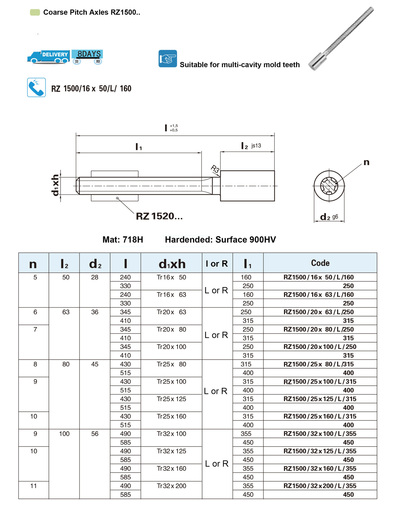 hasco来复线rz1500来复线套rz1520专业螺旋脱牙可非标定制