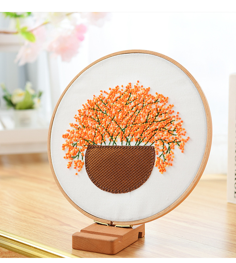 珍爱 手工刺绣diy材料包满天星套装十字绣丝带绣手捧花制作批发