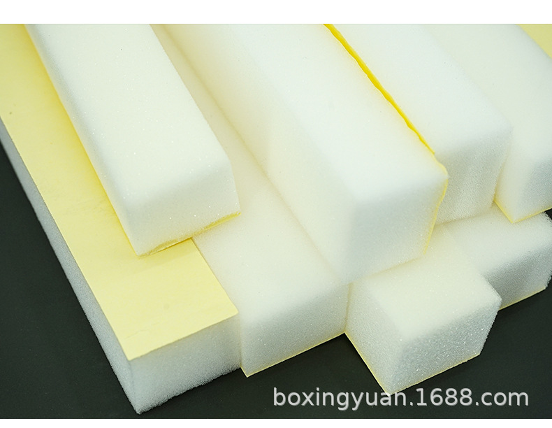 定制单面背胶海绵条高密度聚氨酯海绵条环保防静电海绵条