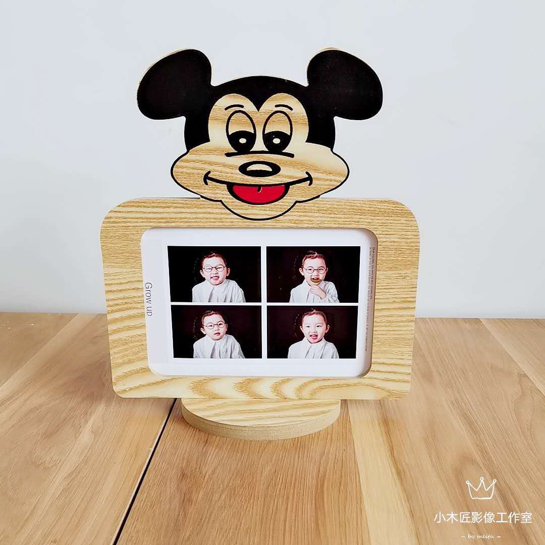 特价木质新款7寸创意卡通相框米奇老鼠摆台桌摆影楼活动相框批发
