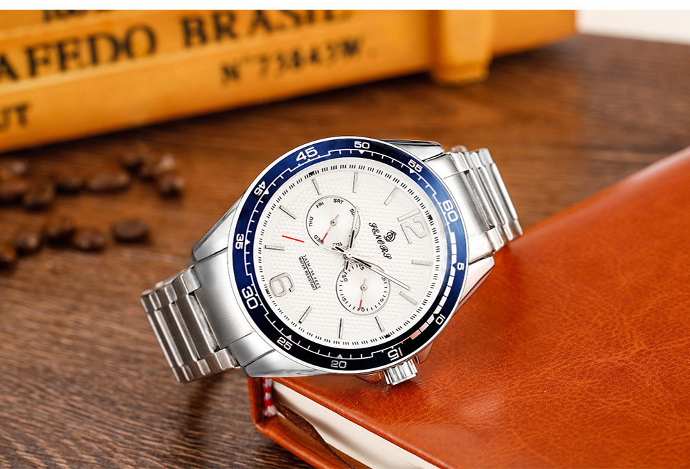 赛娜斯senors跨境专供户外运动防水非机械表多功能男士手表sn098