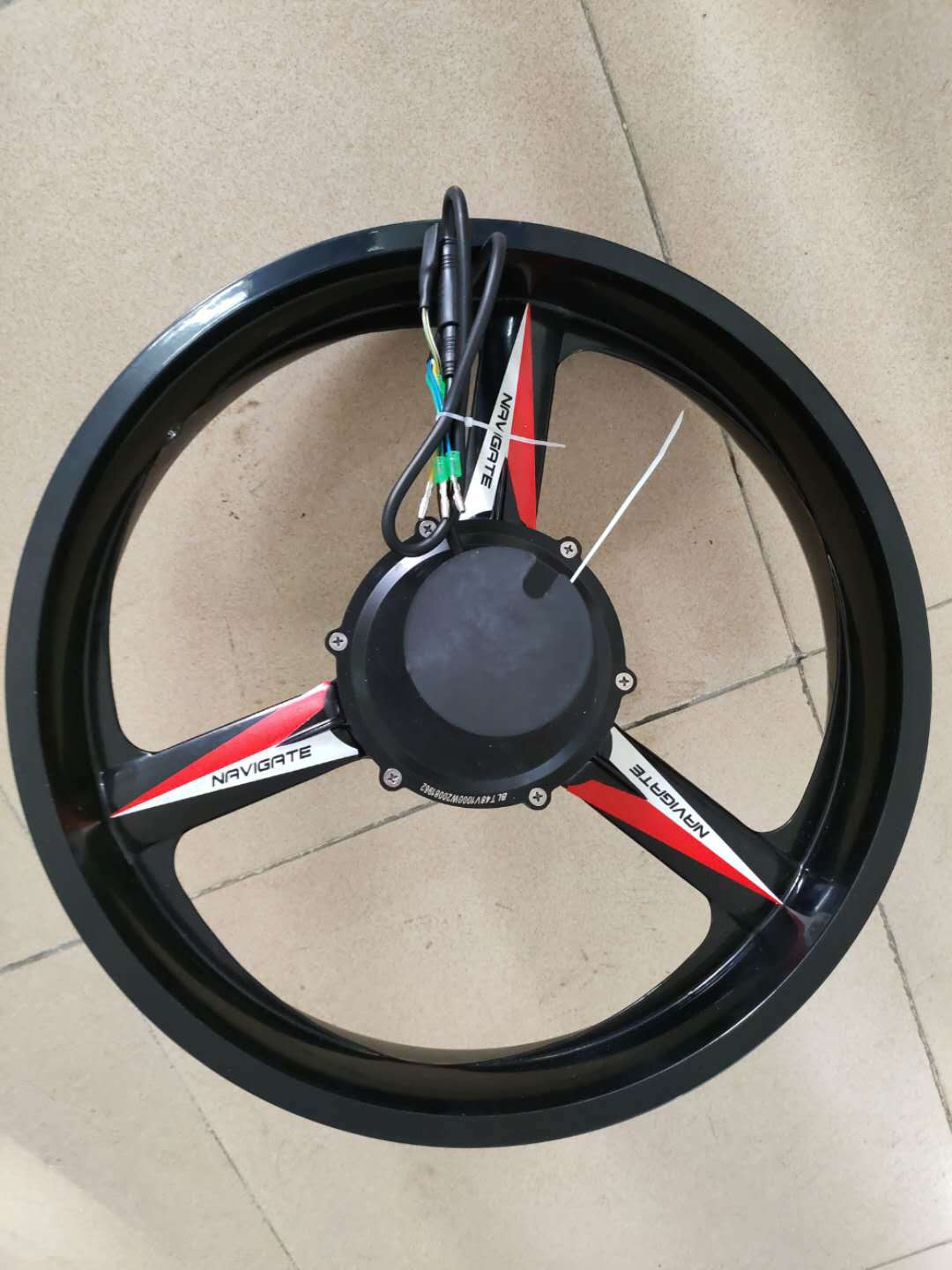 雪地电动自行车电机1000w20寸电动车电机镁合金一体轮电机 厂直销