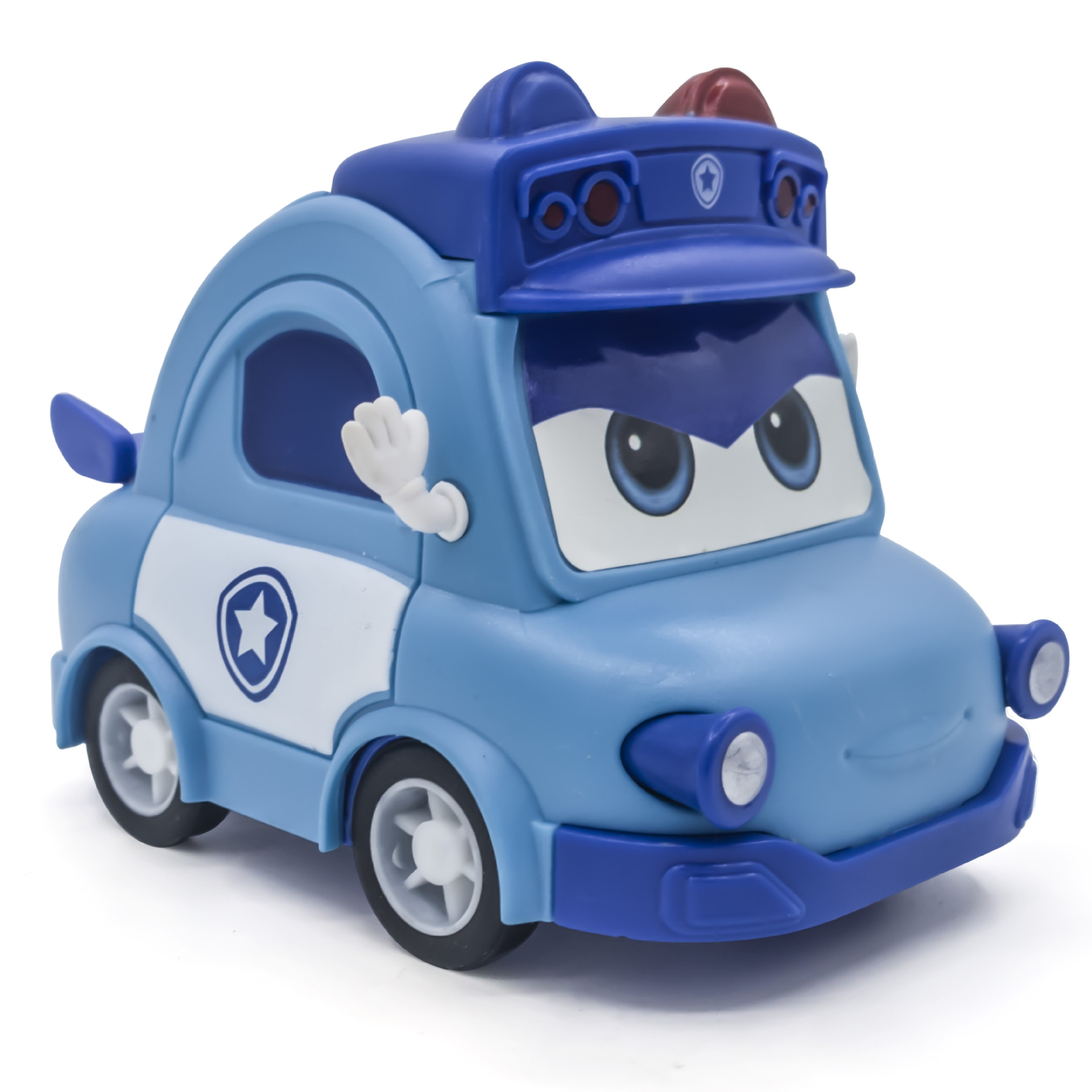 咏声正版百变校巴欢乐大使歌德六款盒装回力车儿童玩具变形汽车人