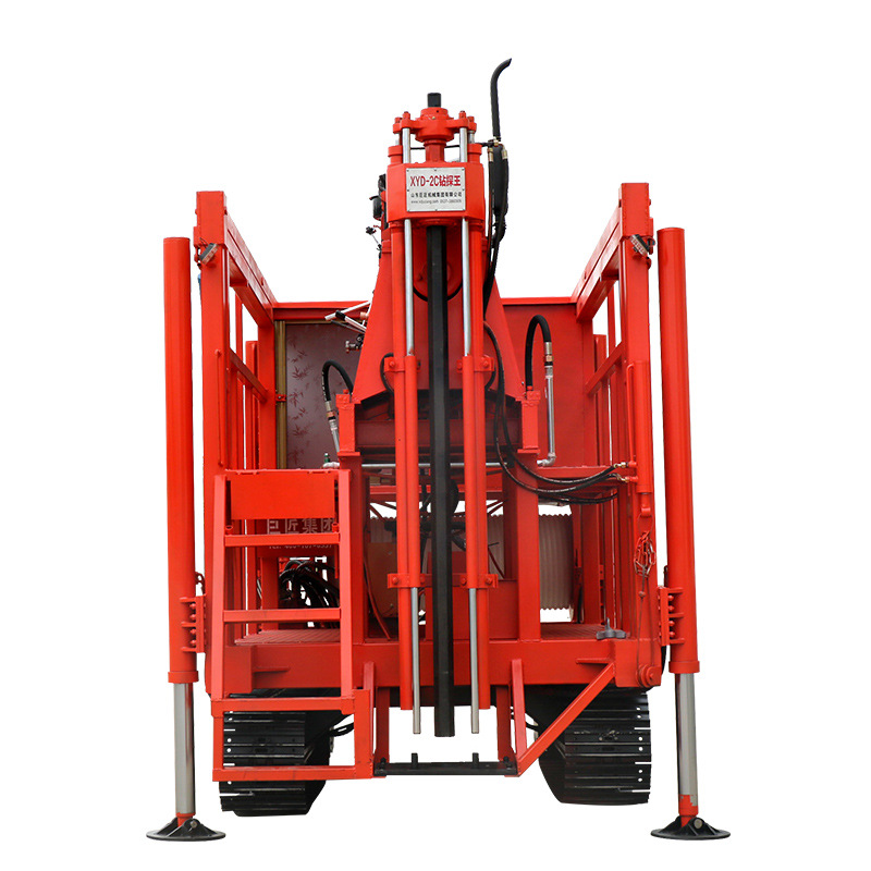 现货 房勘地勘钻机 xyd-2c钻探王 履带式液压岩芯钻机 一天一百米