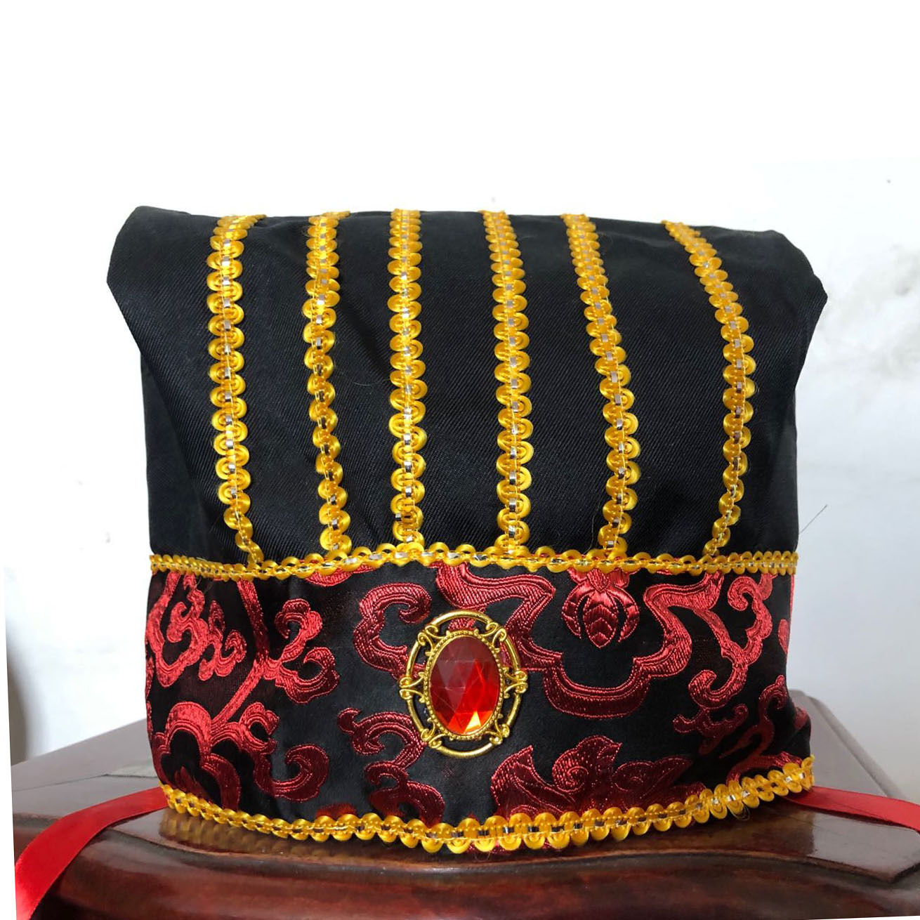 诸葛帽吃糖帽子 汉服帽结婚接亲伴郎新郎拦门游戏道具