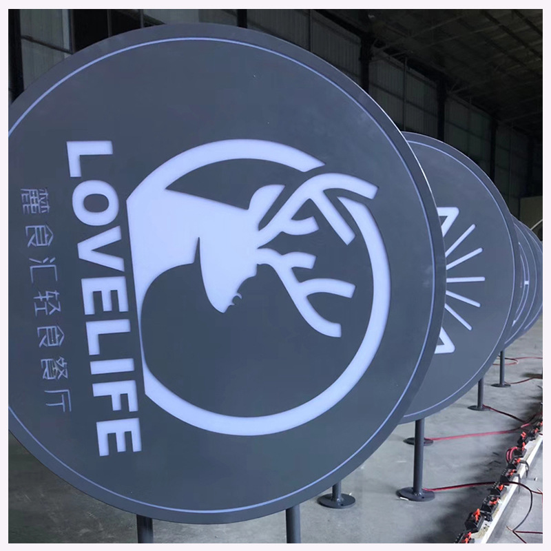 定制不锈钢led灯箱 门店单双面方形欧式圆形吸塑广告灯箱定制