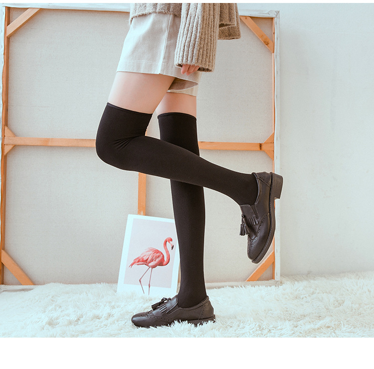 过膝长袜子女地板袜加厚加绒秋冬季毛巾雪地袜保暖长筒厂家批发