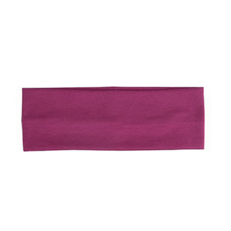 Solid Color Sports Headband Yoga Elastic Hair Bag Sports Scarf Fitness Running Perspiration Absorbing Cotton Headscarf Cotton Hair Band