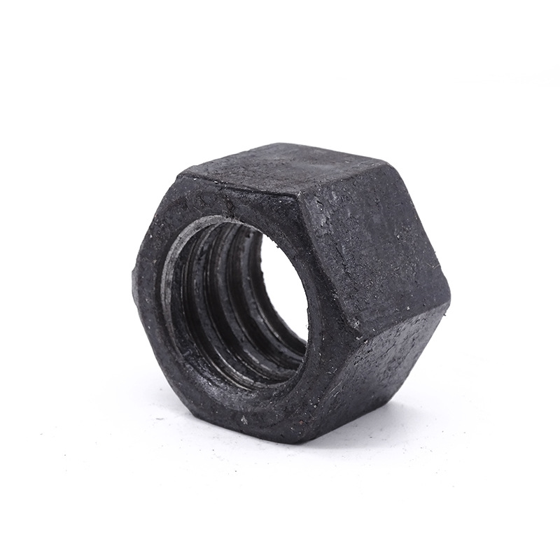 梯形扣螺母氧化发黑螺栓帽 螺丝帽高强度六角螺母 定制各种规格