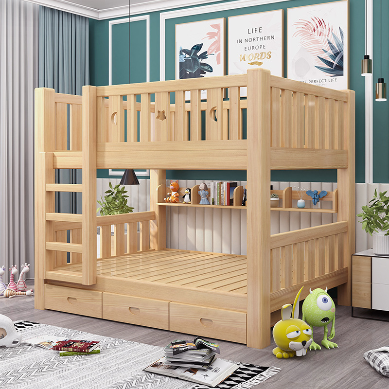 实木高低床成人上下床儿童床 双层床子母床两层床上下铺厂家供应