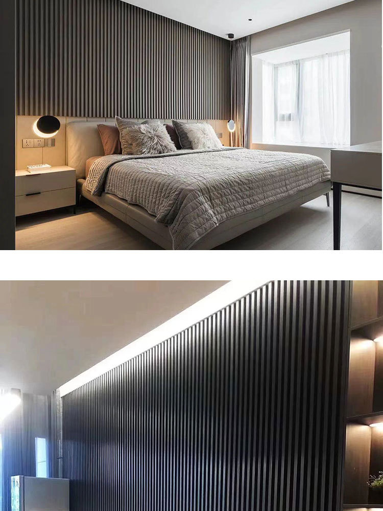 工厂现货木饰面实木格栅板 定制背景墙护墙板网红格栅防潮装饰板