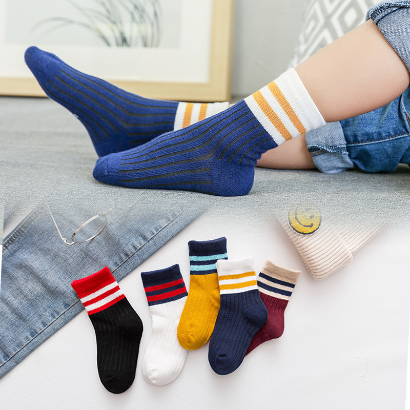 2020新款秋冬儿童袜子 1-15岁学生棉秋冬卡通袜中筒童袜 厂家批发