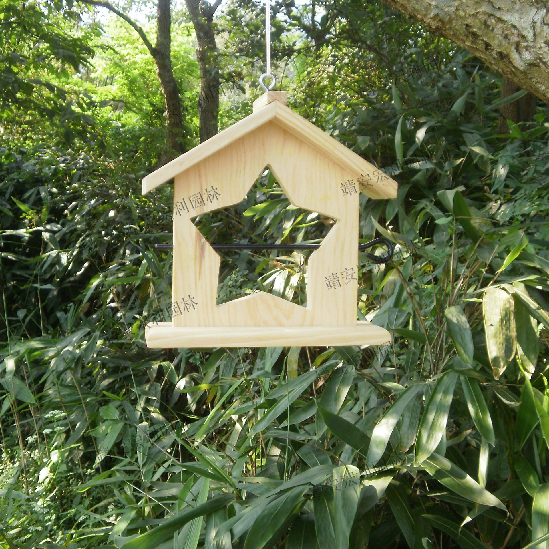 木制喂鸟器鸟食器外贸出口加工