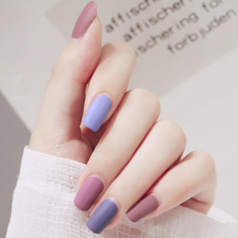 新款雾面指甲油哑光油性速干持久防水不可剥无味美甲油爆款批发