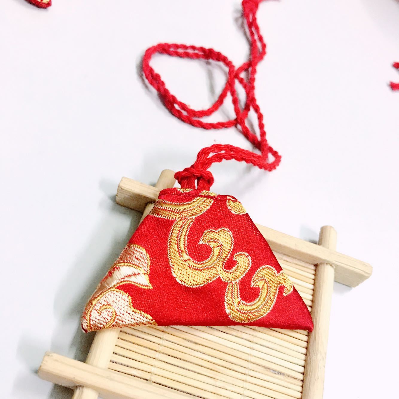 老爷符袋三角形平安符袋婴儿护身符福袋儿童宝宝胎毛手工符袋空袋