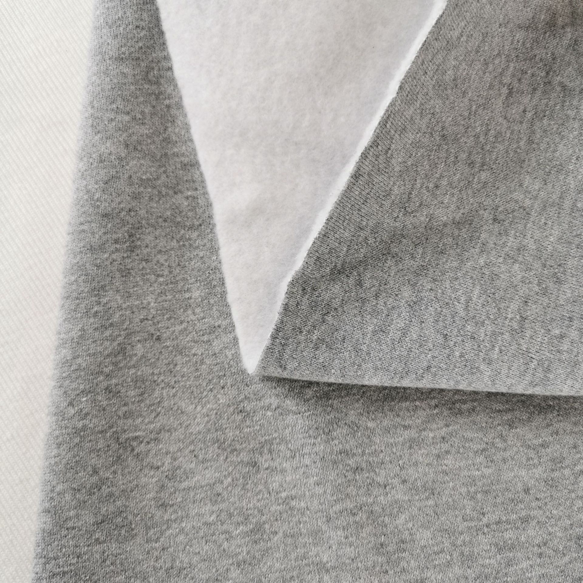 秋冬480克 麻棉卫衣抓绒 重磅针织毛圈布拉绒 加厚全棉帽衫面料