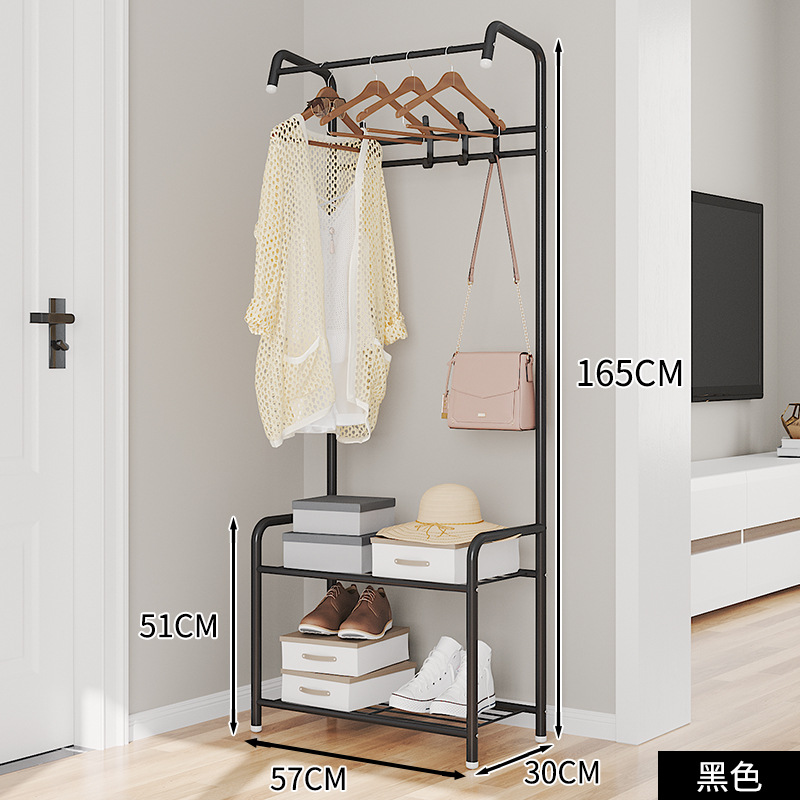 Simple Hanger Floor Bedroom Coat Rack Hanging Clothes Rack Wardrobe Storage Rack Creative Storage