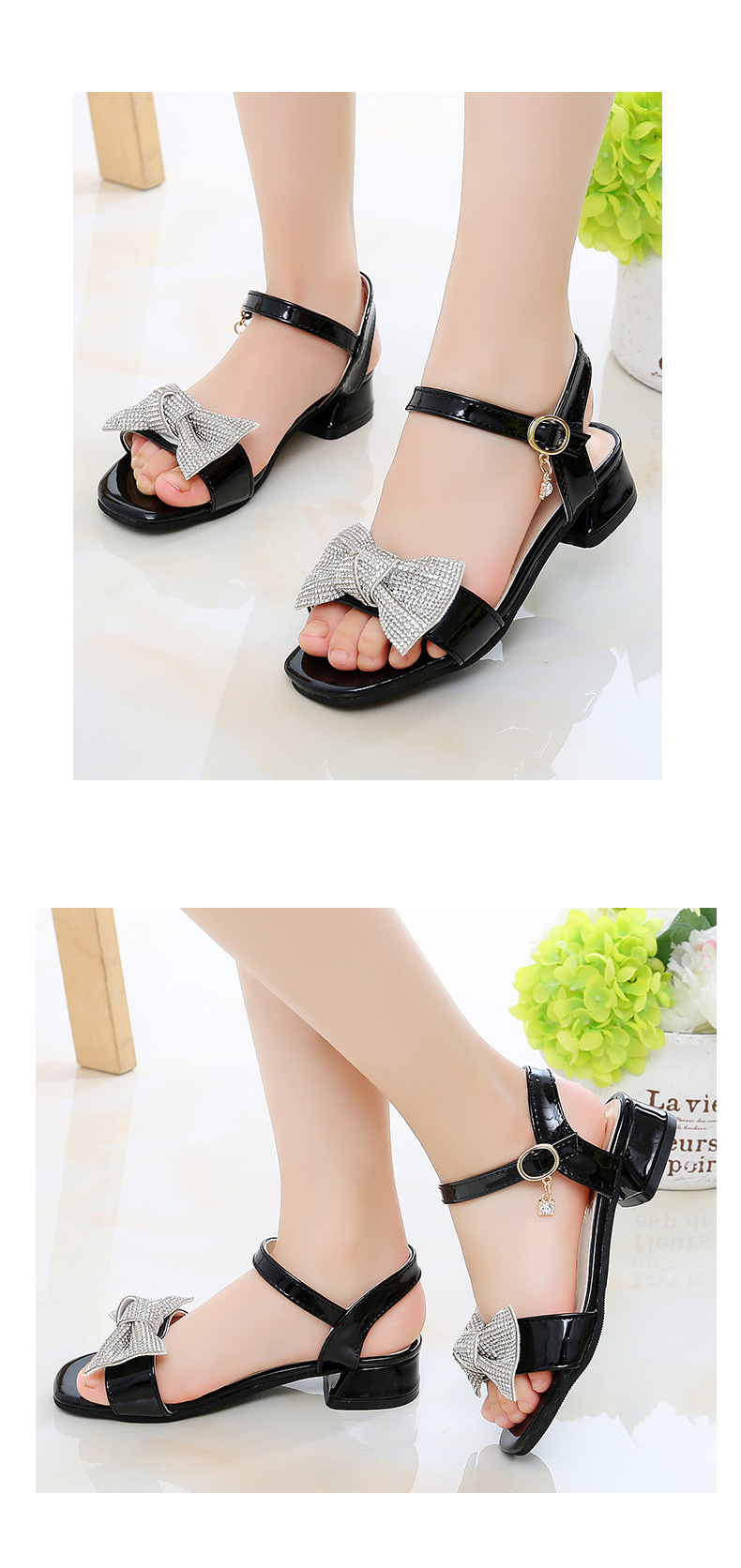 童鞋女童凉鞋2020新款夏季韩版学生中大童小女孩儿童公主鞋高跟鞋