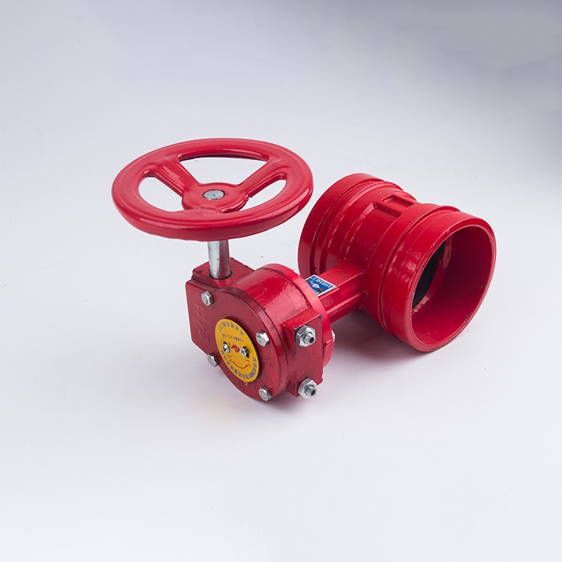 北京冠龙信号沟槽蝶阀gd381x-16信号蝶阀 球墨沟槽信号蝶阀定制