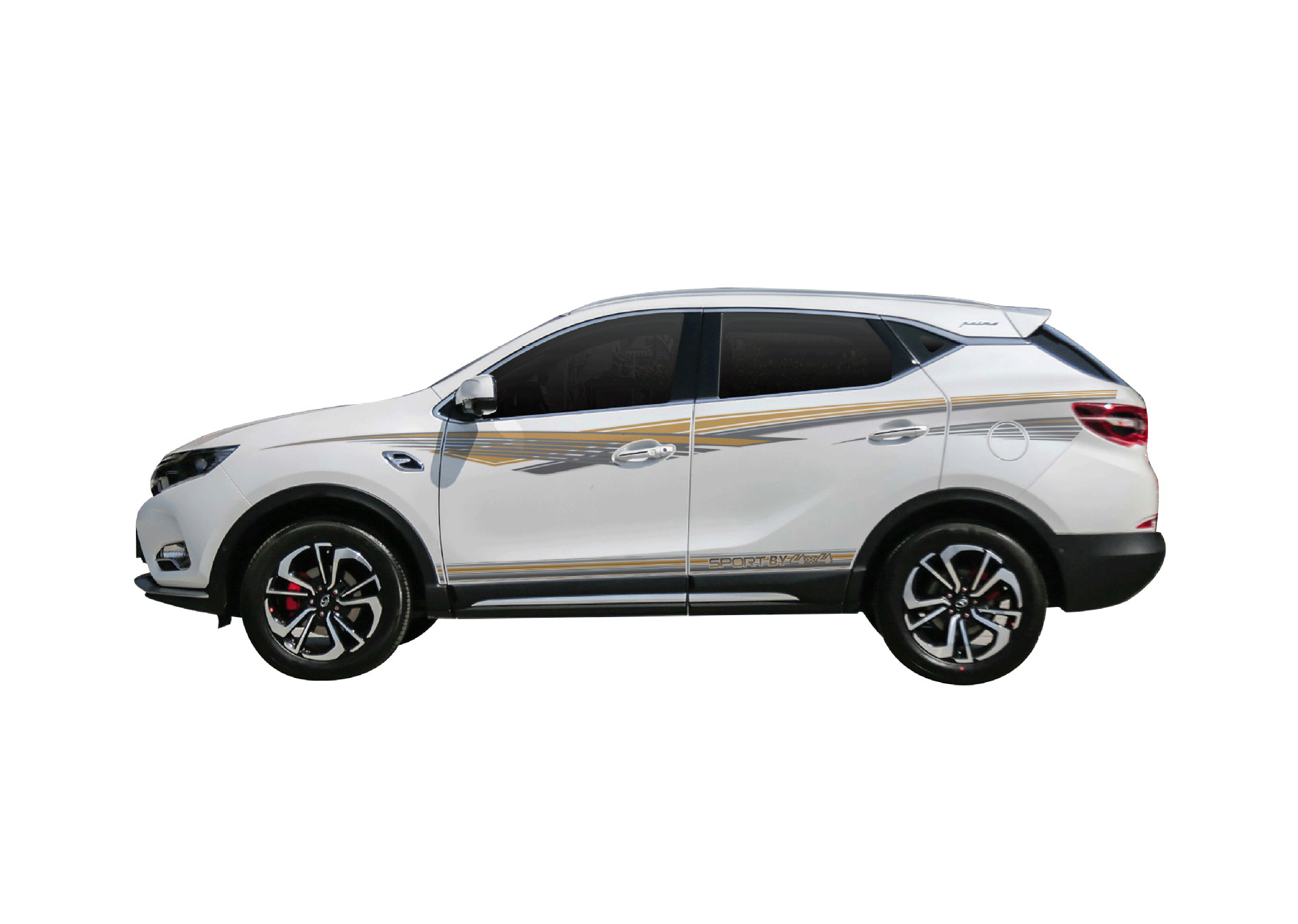 适用于15-18款东南dx7车身贴个性装饰腰线贴纸画拉花创意改装彩条