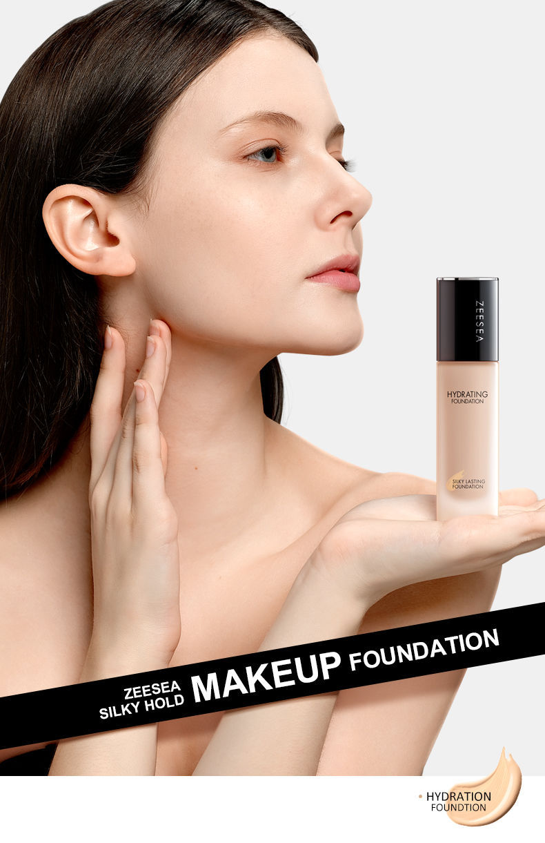 买一送二丨zeesea轻薄水润粉底液保湿控油持久bb霜遮瑕妆养合一