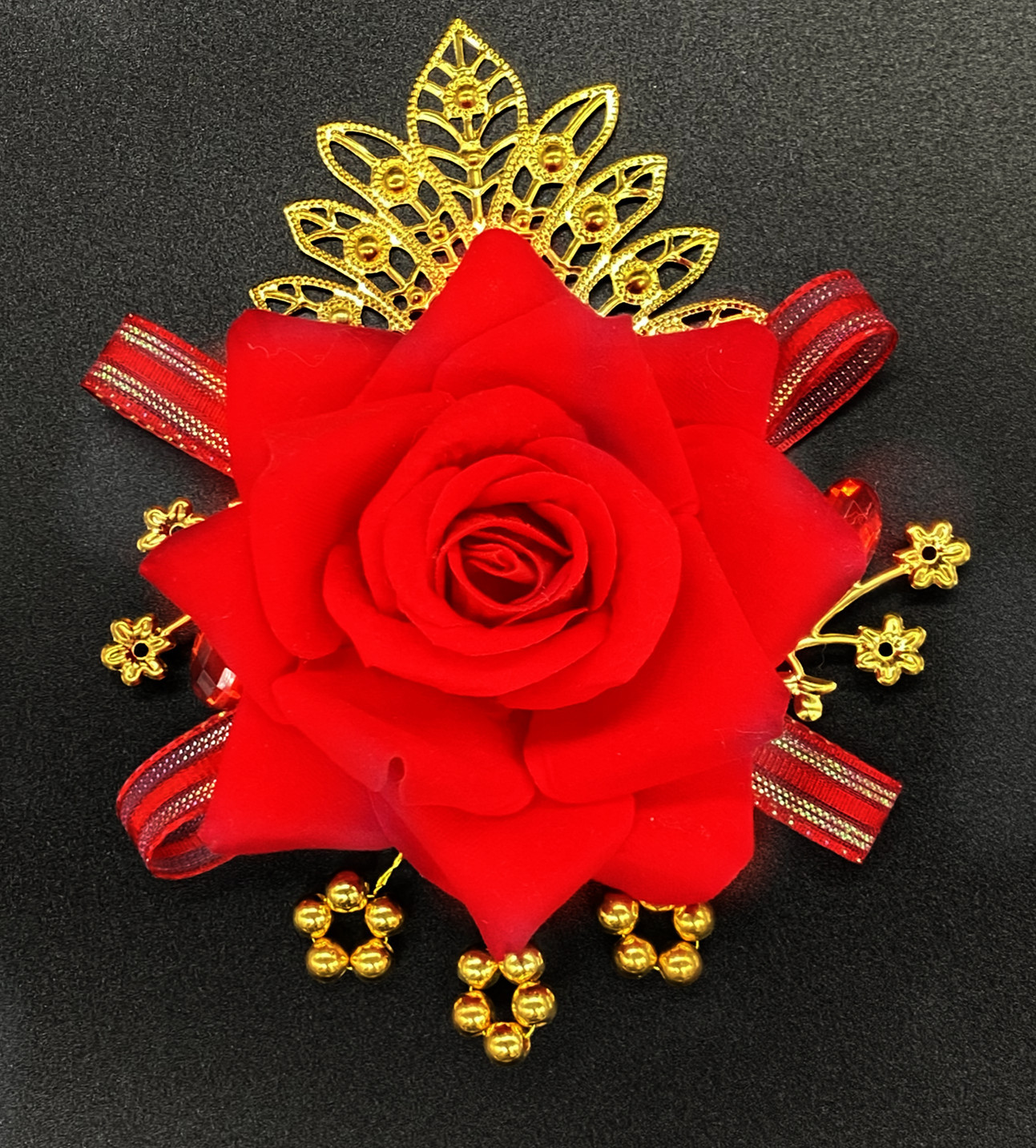 厂家直销玫瑰胸花仿真结婚胸花结婚用品高档新郎新娘结婚胸花婚礼