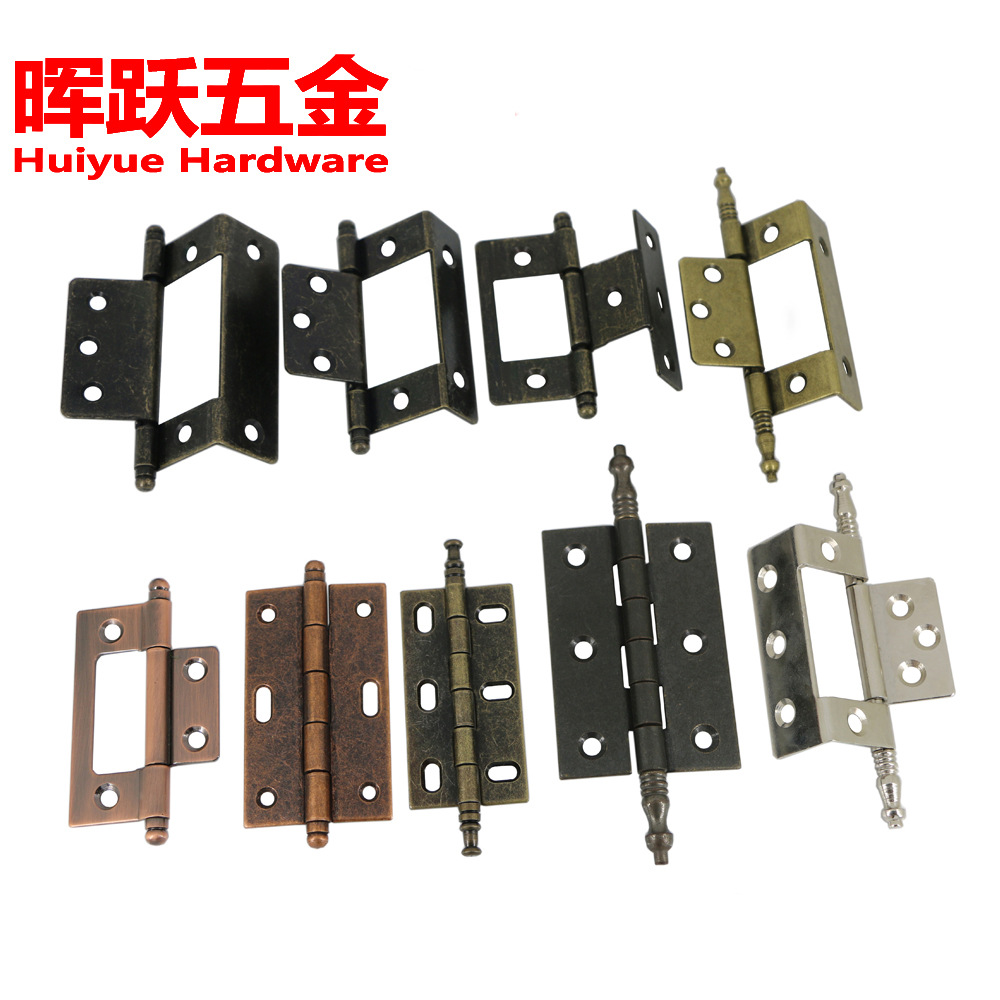 厂家直销家具合页折弯子母合页仿古合页柜门铰链