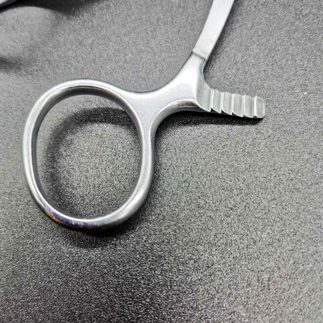 不锈钢医用舌钳拉舌钳口腔科检舌钳牙科钳子17cm口腔科器械医院用