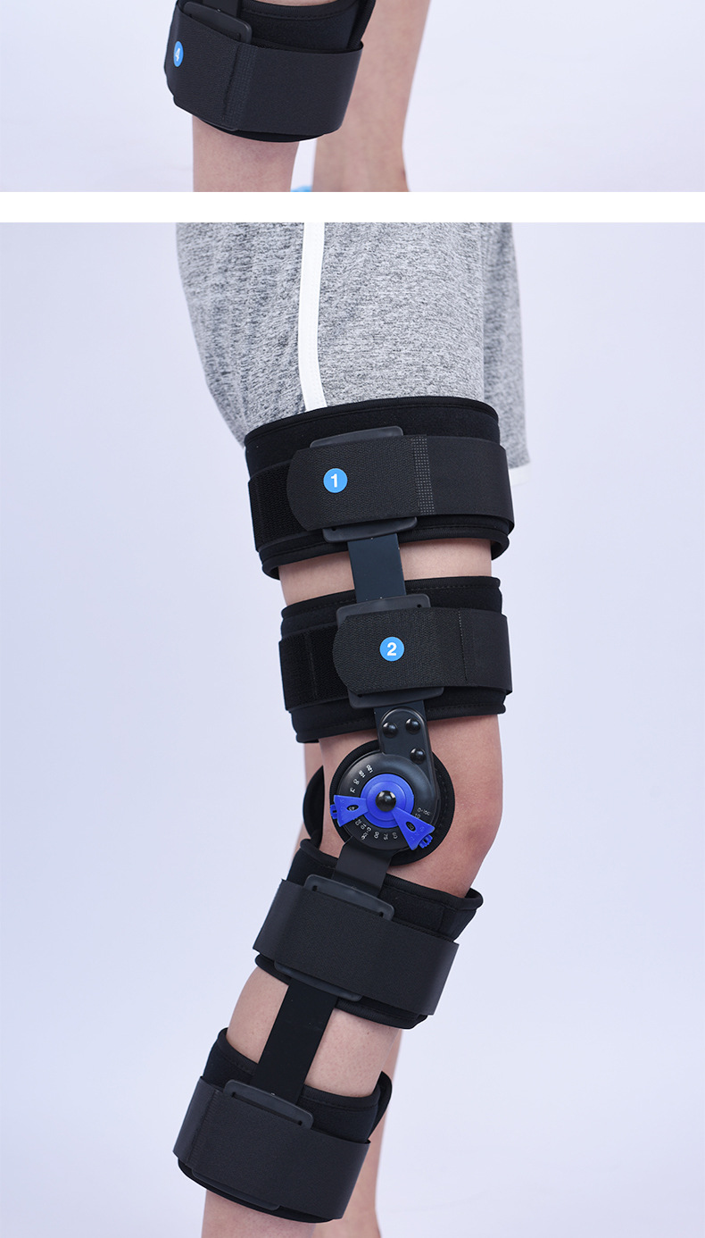 厂家批发 膝部固定器 可调膝关节固定支具 腿骨折扭伤支架带 护具