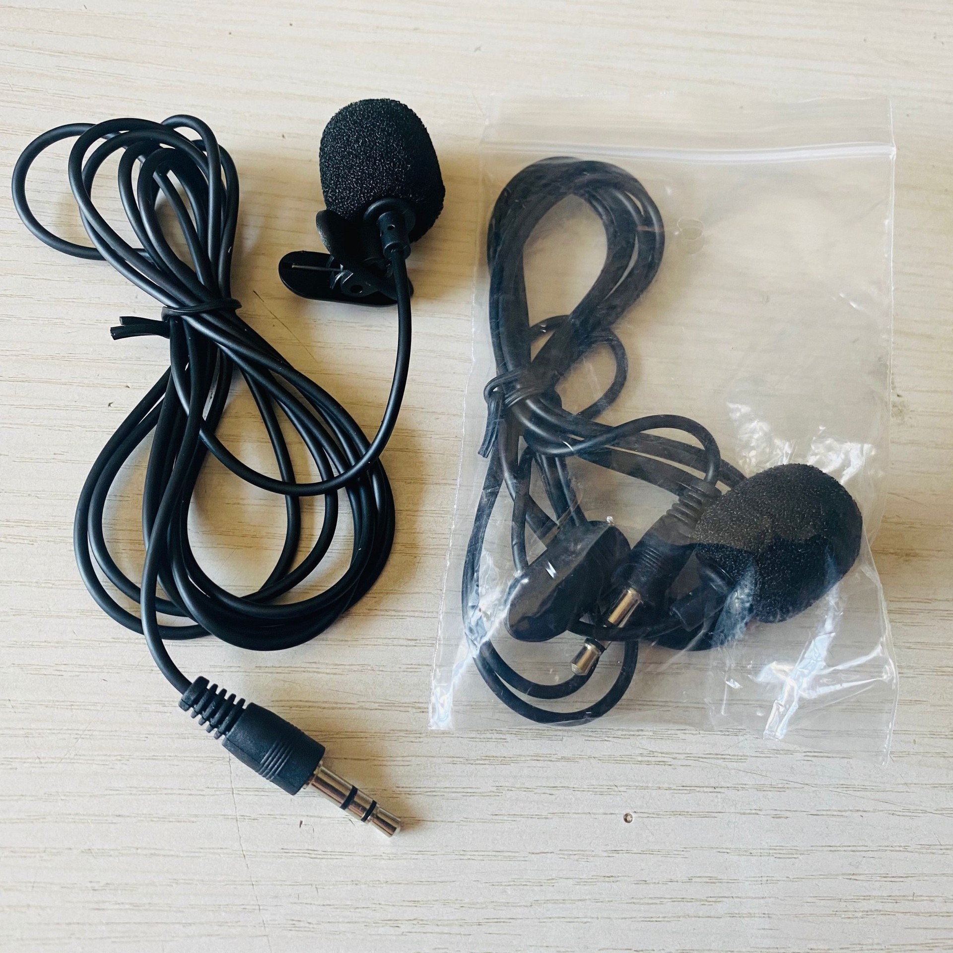 领夹麦克风手机吃播直播声控vlog采访收音耳麦电脑录音迷你小话筒