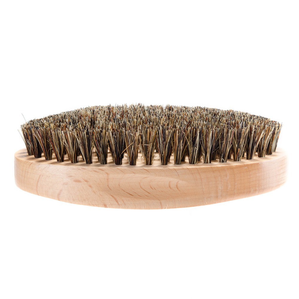 现货男士专用纯猪鬃毛刷子胡须造型梳清洁刮胡子梳子胡须清洁刷