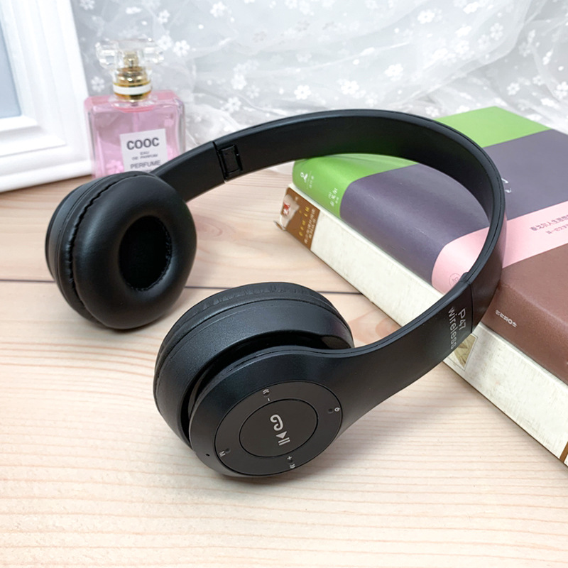 无线蓝牙耳机p47头戴式手机电脑游戏运动语音礼品st3有线跨境耳机