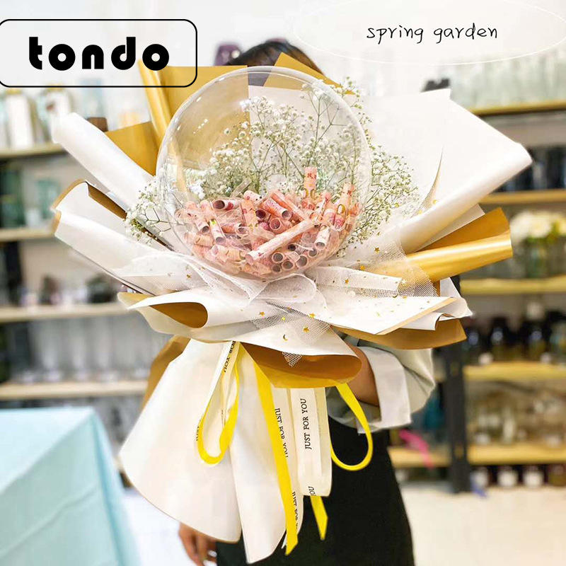 ins网红气球玫瑰花 七夕情人节礼物波波球花束材料 花束送女友