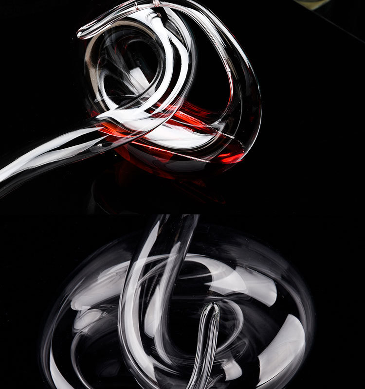 蛇形醒酒器创意欧美水晶玻璃红酒醒酒器洋酒分酒器工艺品
