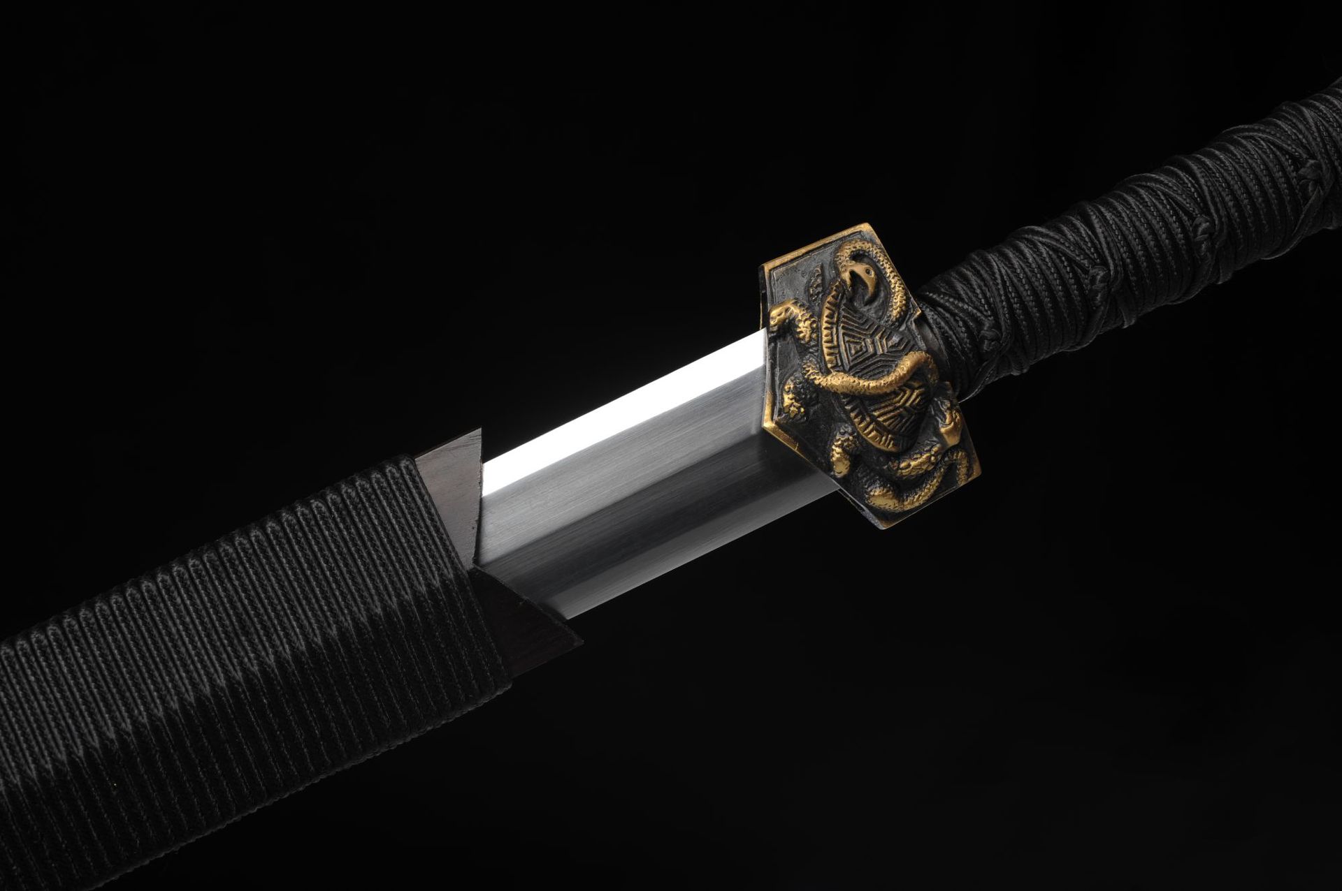 龙泉刀剑花纹钢烧刃一体宝剑手工锻打春秋汉剑八面剑冷兵器未开刃