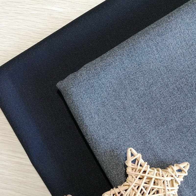 tr哔叽斜纹面料 杜邦teflon三防面料 高档裤装面料 涤粘双面斜纹