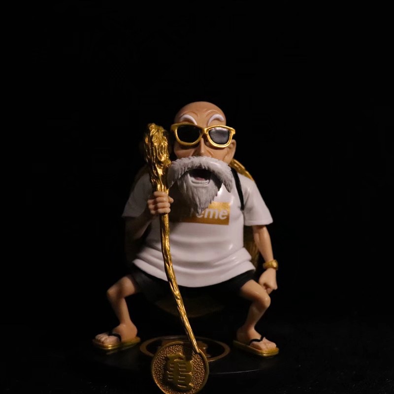 动漫批发 武道 富贵 潮牌龟仙人 灰色 金色 可选 盒装手办 模型
