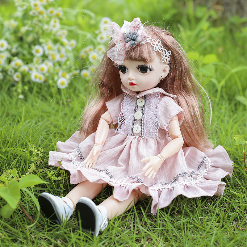 缪莉30cm时尚可换装洋娃娃搪胶公仔儿童暑假玩具小女孩过生日礼物