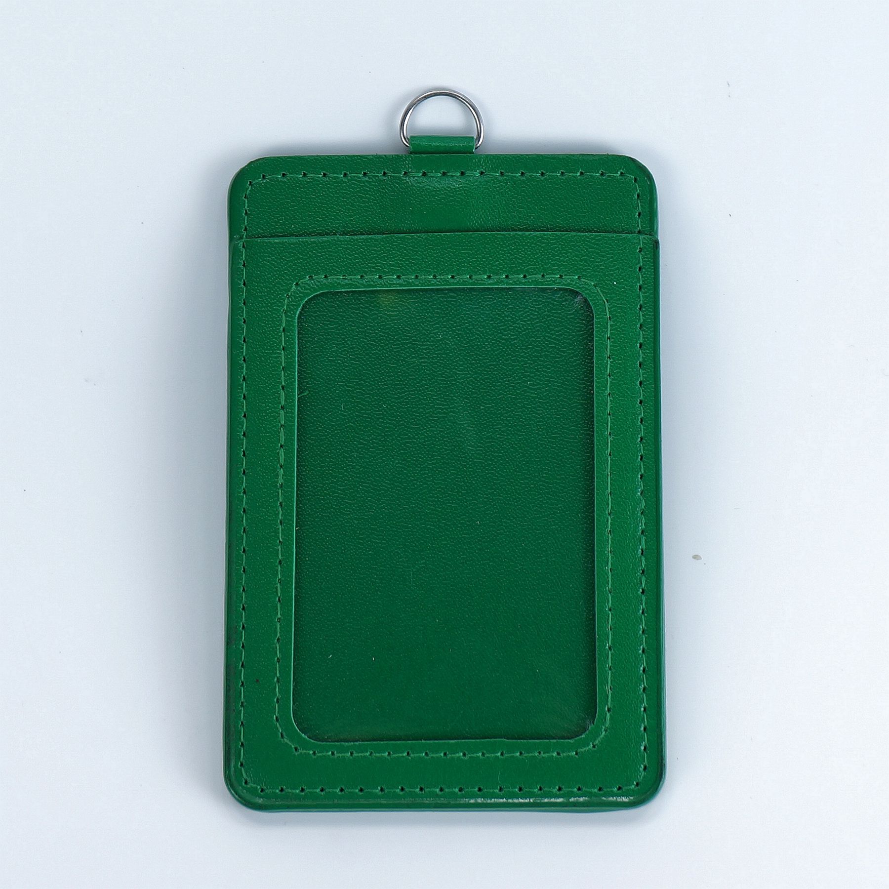 彩色仿皮证件卡套 卡包公交卡套员工证展会证胸牌套吊牌证件卡套