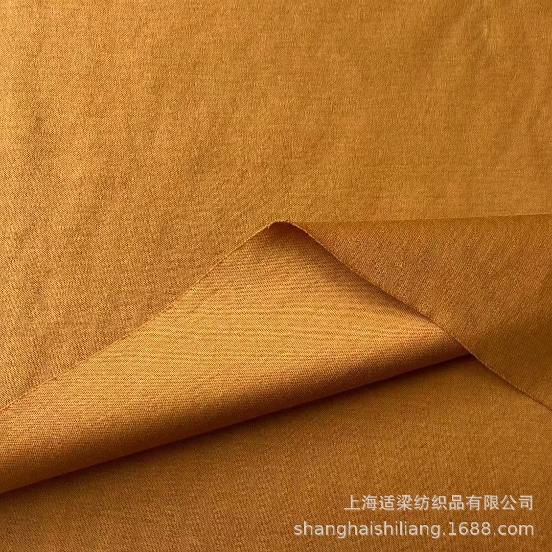 100s长绒棉 液氨丝光双面布 免烫抗皱 回弹 高档男女装 针织面料