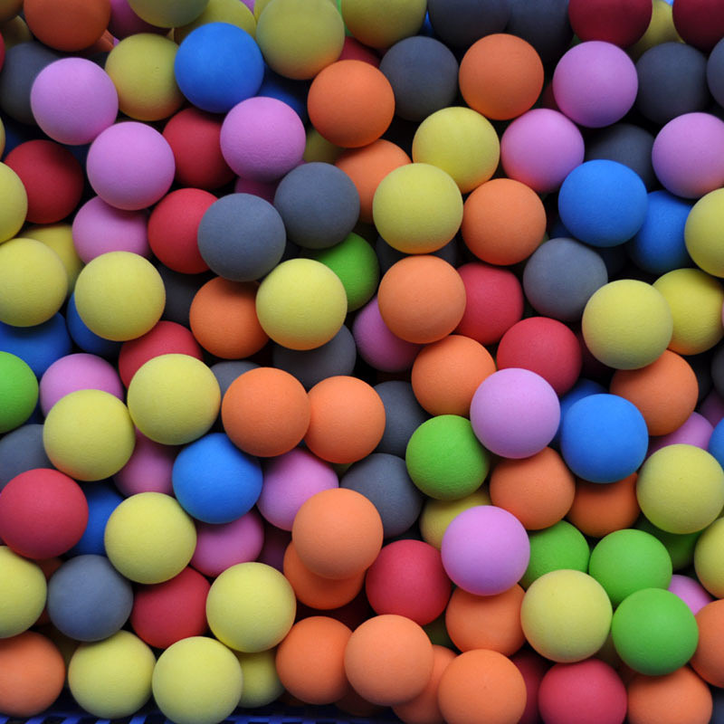 泡棉小球打孔eva球彩色实心钓鱼浮标球定制eva鱼漂用品漂浮记号