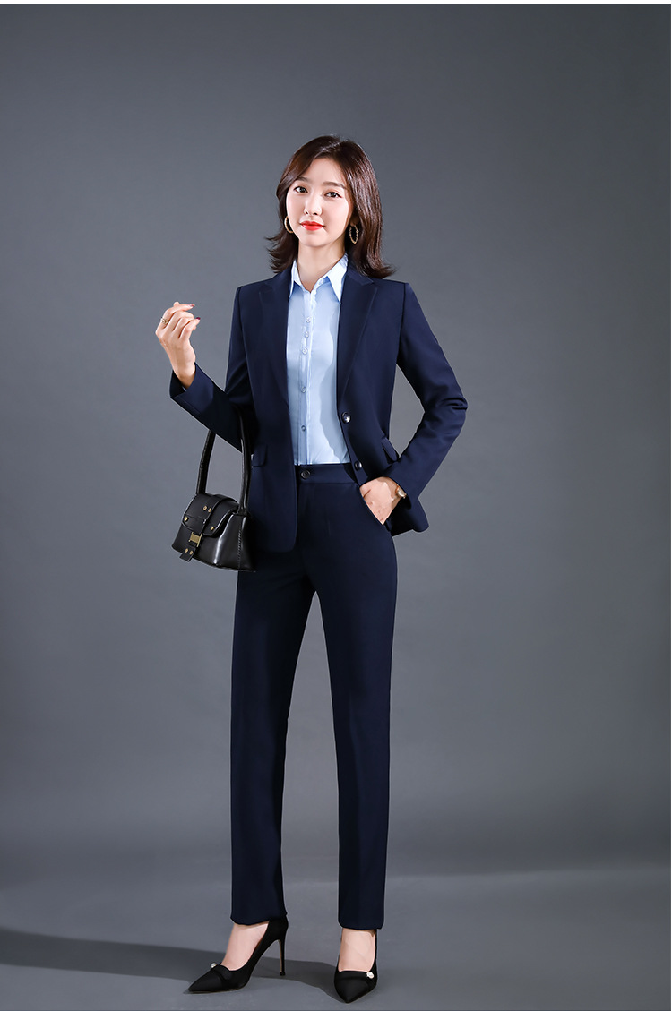 职业套装女大学生面试西装教师保险销售正装女面试工作服秋冬西服