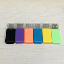 工厂直供冰爽读卡器单卡TF手机内存卡读卡器高速USB2.0闪读批发