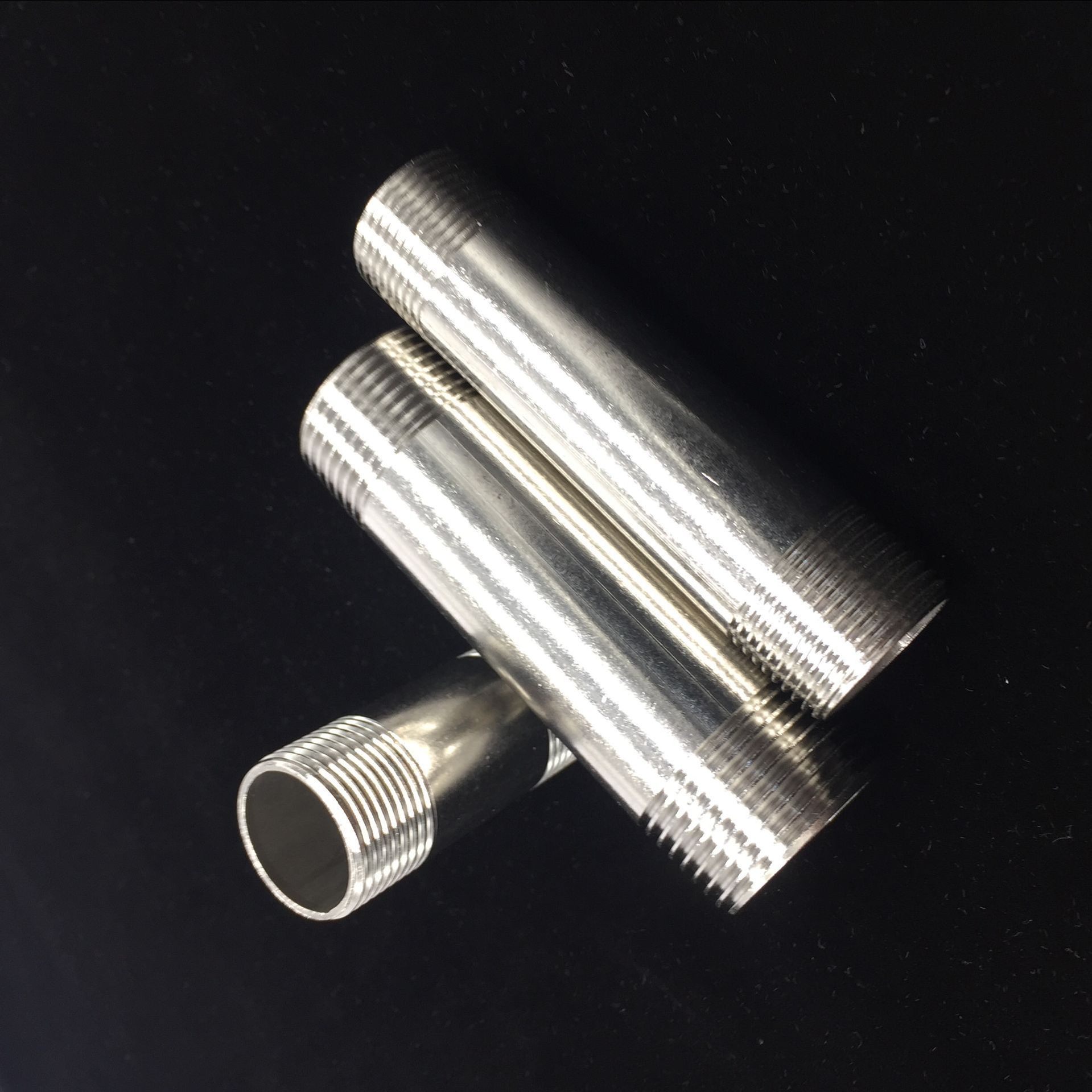 不锈钢4分对丝 dn15延长管1寸6分加长双外丝牙接头直接4-30cm