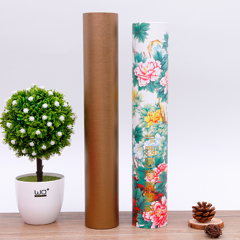供应书画包装纸筒牛皮纸圆筒包装定制书画筒生产厂家海报快递纸筒